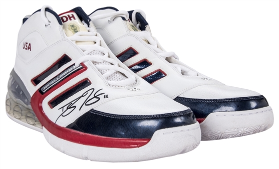 Dwight Howard Dual Signed Adidas Sneakers (JSA) 